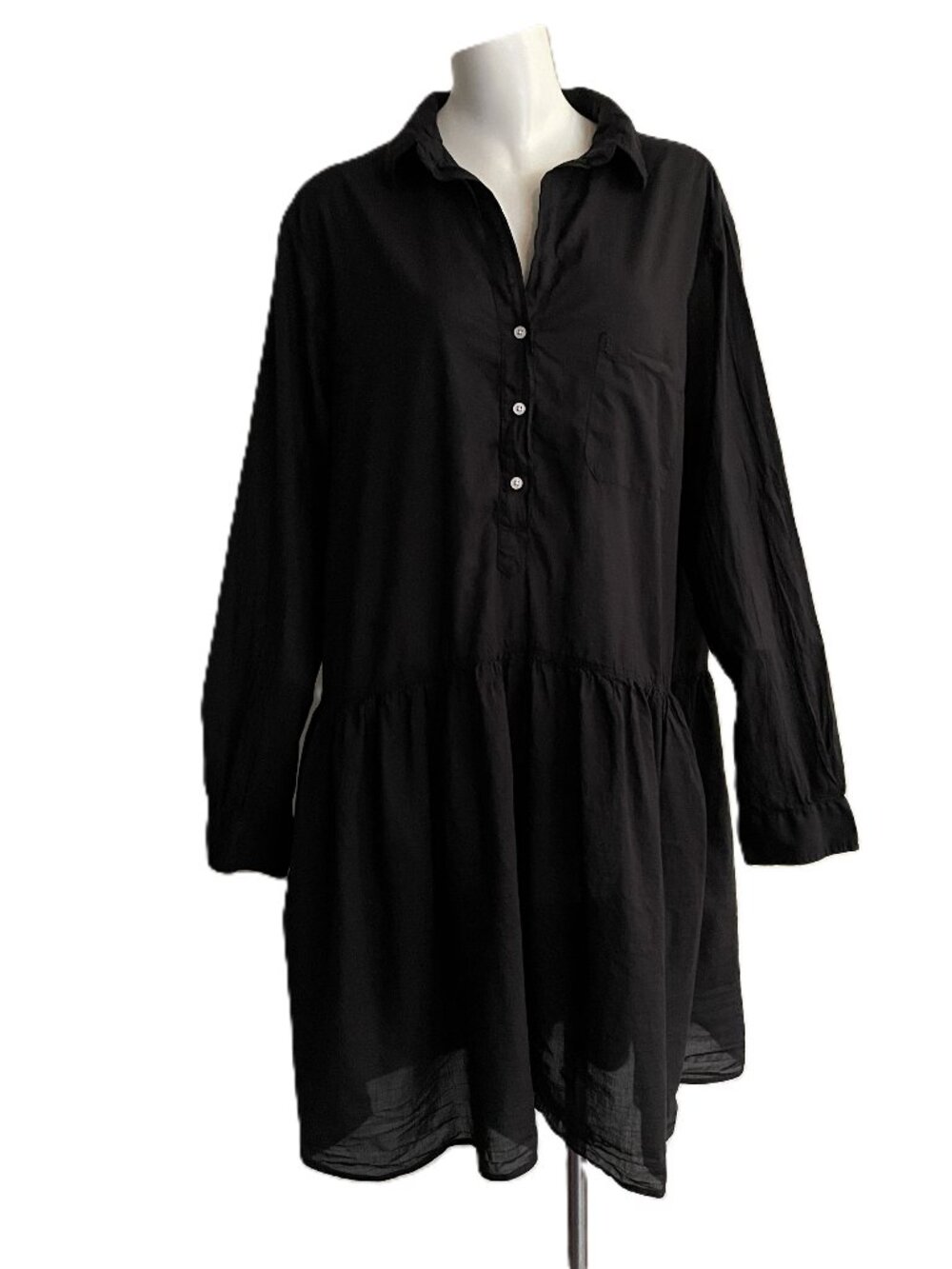 Grayson By Frank & Eileen The Changemaker Dress Size 5 (XL) Black 100% Cotton